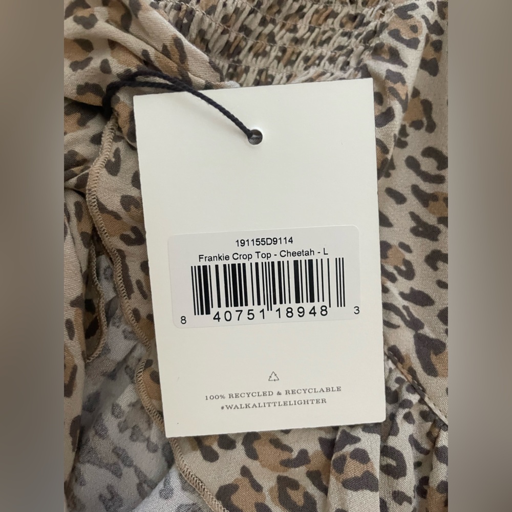 Spell & The Gypsy Collective Frankie Cheetah Crop Top - Picture 9 of 11